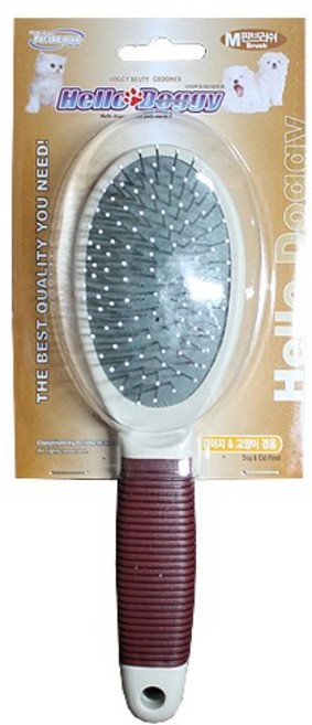 헬로도기 애견 핀브러쉬 M, 혼합색, 1개