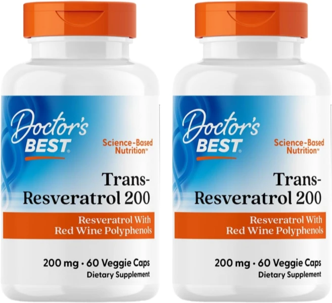 닥터스베스트 트랜스-레스베라트롤 200mg 베지 캡, 2개, 60정 - 쿠팡