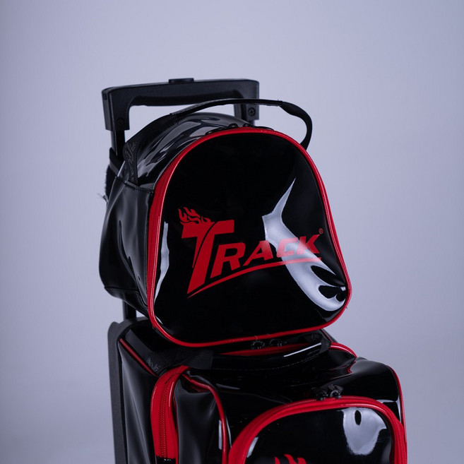 트랙 에나멜 1볼 볼링가방 [블랙/레드] / 싱글 토트백 /볼링 1볼백 / 1볼 스페어킷 / 시소백 증정!, 1개
