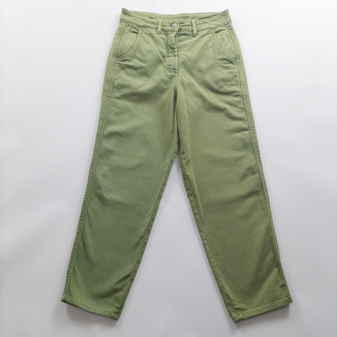 마시모두띠 면바지 카키 빈티지 일자 팬츠 사이즈26