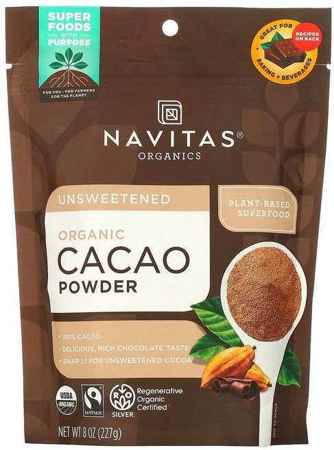 나비타스 유기농 카카오 파우더 무가당 227g (8oz) 1개