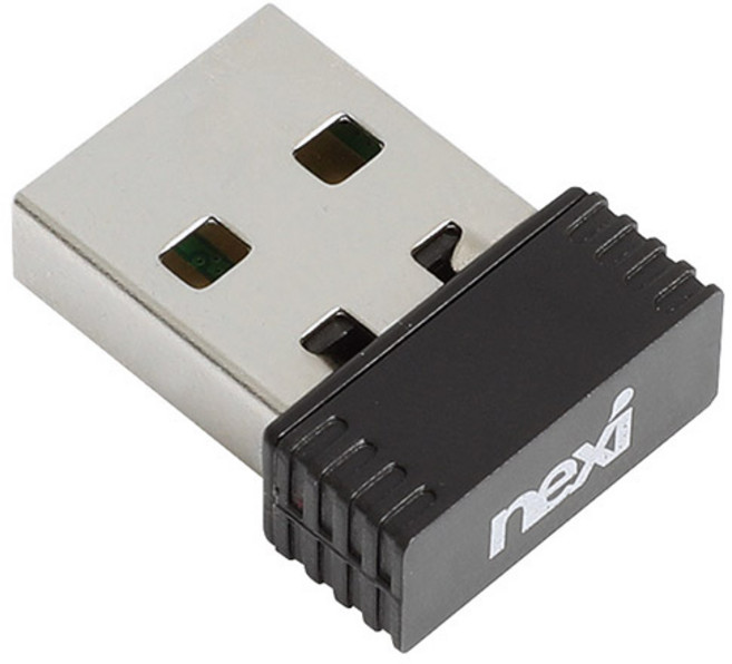 넥시 무선 랜카드 USB 노트북 데스크탑용 와이파이 수신기 NX150N, 1개