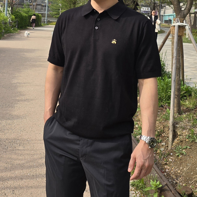 브룩스브라더스 울트라 파인 코튼 폴로 스웨터
