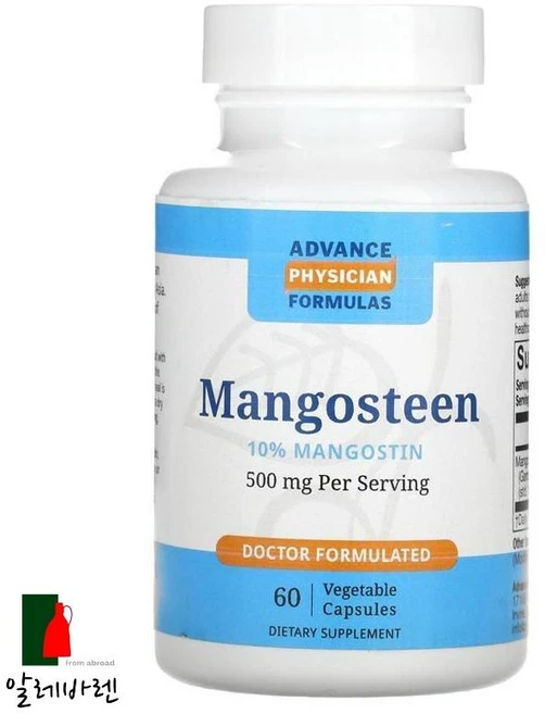 Advance Physician Formulas 망고스틴 500mg 베지캡슐 60정, 1개 - 쿠팡