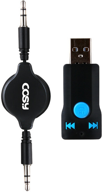 COSY USB 블루투스 핸즈프리 리시버, AT3099BT, 블랙