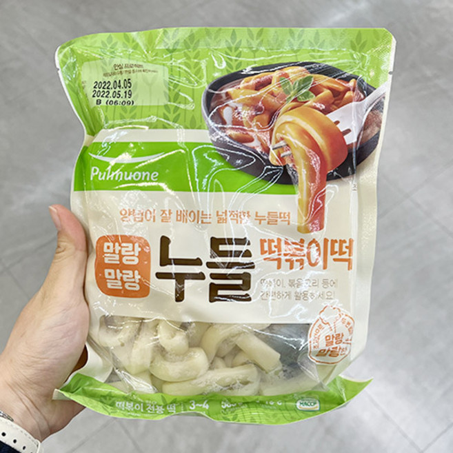 풀무원 누들떡볶이떡, 종이박스포장, 500g, 2개