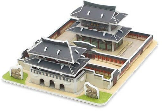 텐텐 3D 조립 궁궐 한국사 경복궁 교구 입체퍼즐 세트 1(개)단일상품