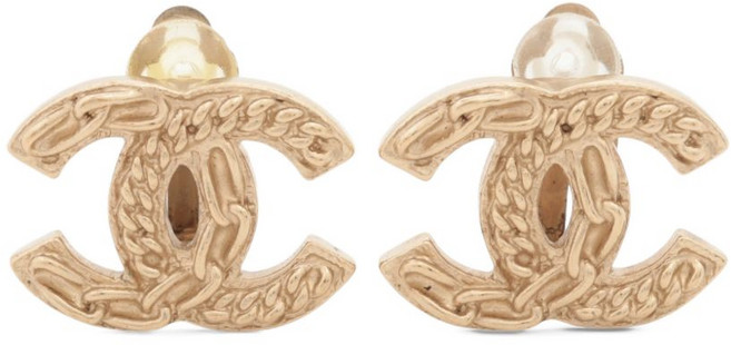 샤넬 중고 2010 CC 마크 클립온 이어링