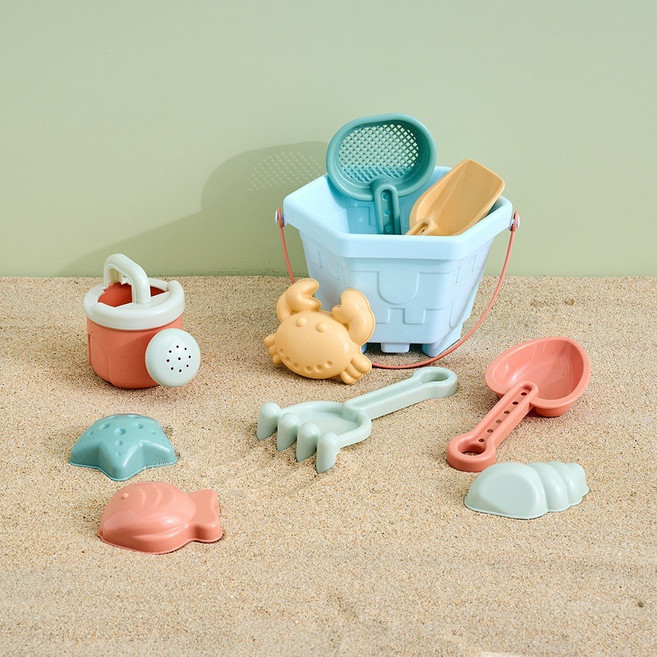 모던하우스 샌드토이 바다친구들 바스켓 세트, 혼합색상, 500g, 1개