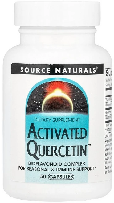 Source Naturals Activated Quercetin™ 50 Capsules, 50 Count, 1개, 50정 - 쿠팡
