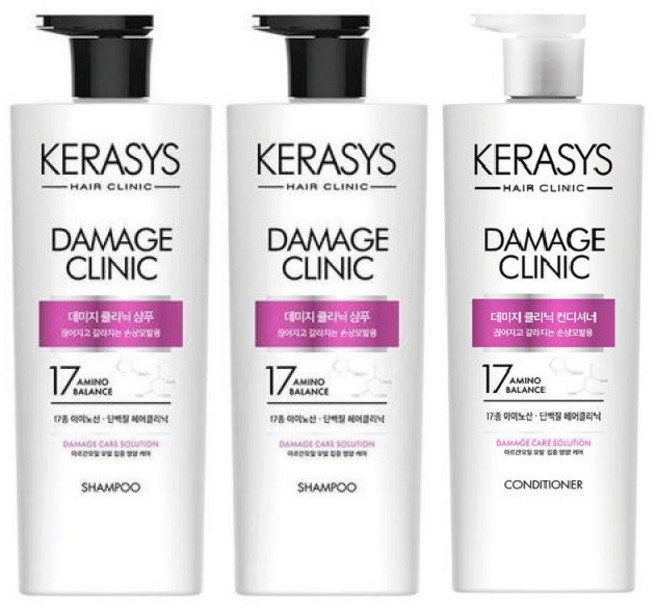 케라시스 데미지 클리닉 샴푸 750ml 2p + 컨디셔너 750ml