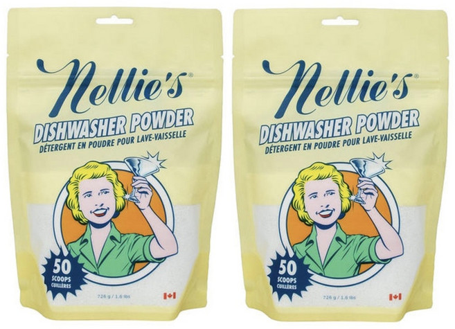 넬리 소다 자동 식기세척기 세제 리필용 (50회) x 2개 (MIT성분 불검출)