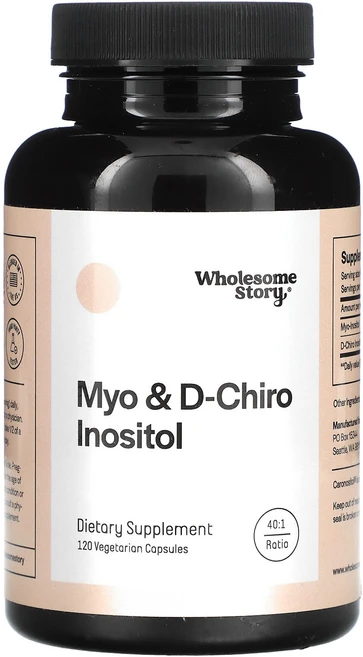 홀섬스토리 미오 & D-카이로 이노시톨 베지테리안 캡슐, 120정, 1개 - 쿠팡
