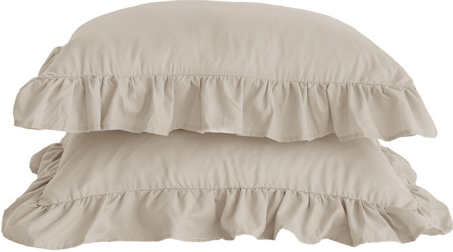 The Zari Bonita荷葉邊枕頭套2件組