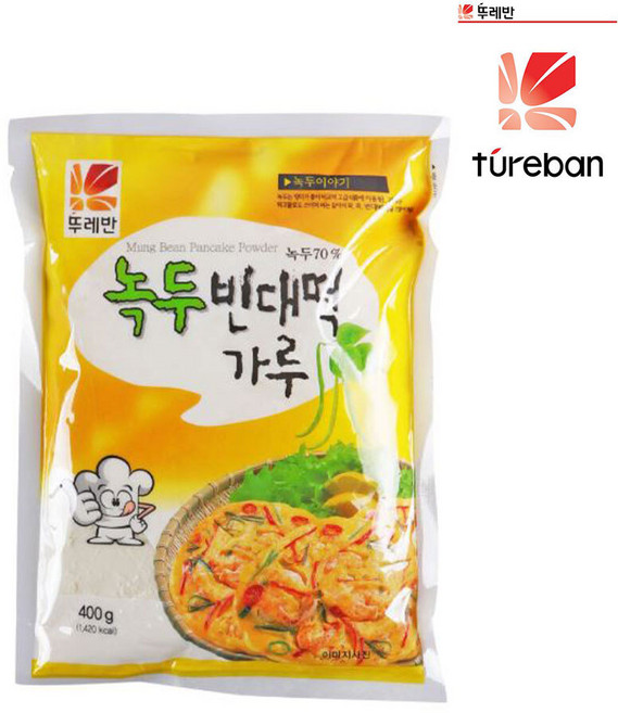 뚜레반 녹두빈대떡가루 400g, 1