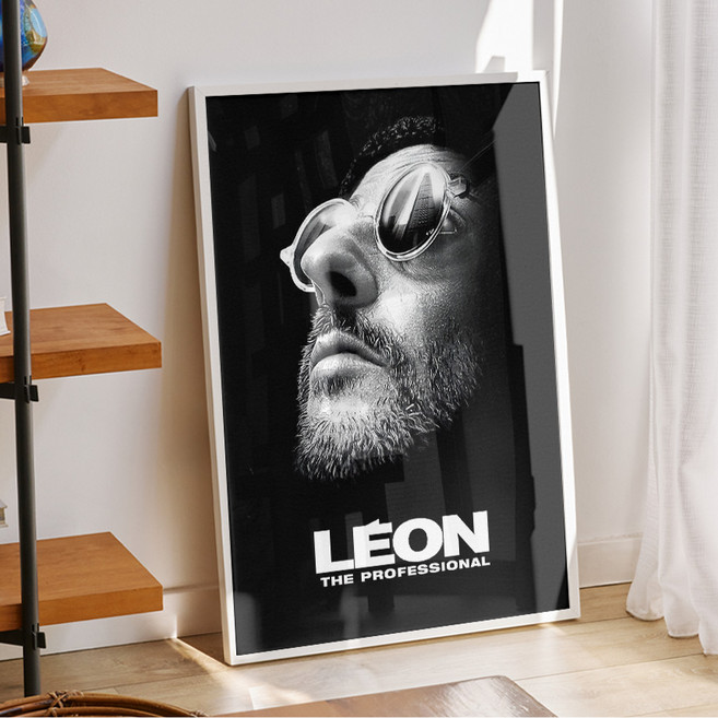 영화 포스터 인테리어 홈카페 영화브로마이드 어바웃타임 감성 집들이 생일 선물 레트로 영화포스터 레옹 17, A2 사이즈(420x594mm), A2포스터만 구매