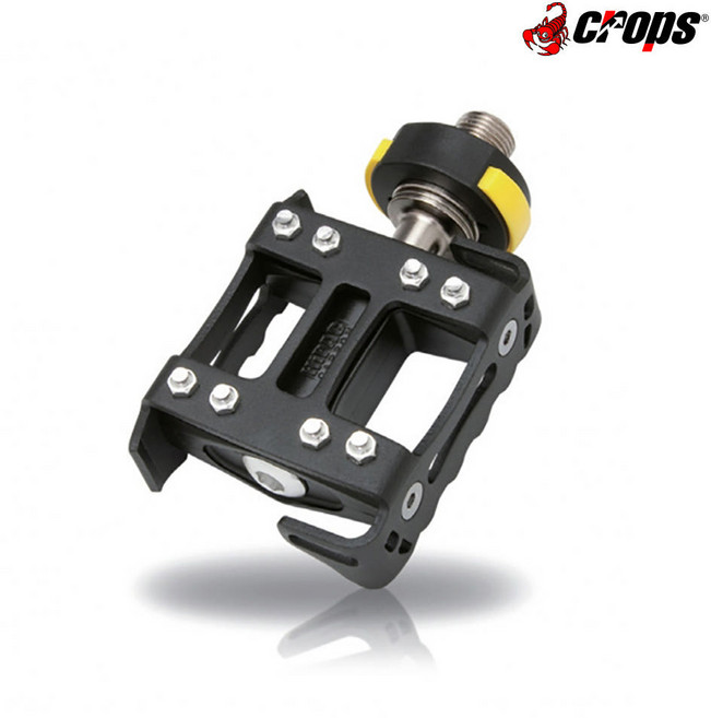크랍스 자전거 탈착식 분리형 카본 페달 렉스 QD 332g+페달 가방, 블랙, 1개