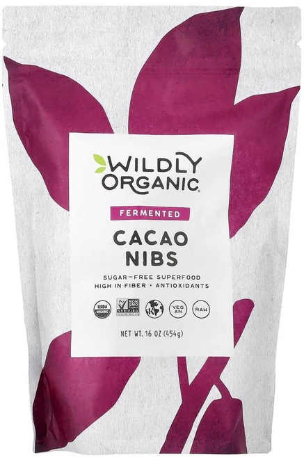와일들리 오가닉 발효 카카오 닙스 Wildly Organic Fermented Cacao Nibs 454g, 1개 - 쿠팡