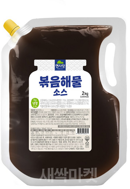 면사랑 볶음해물소스, 1개, 2kg