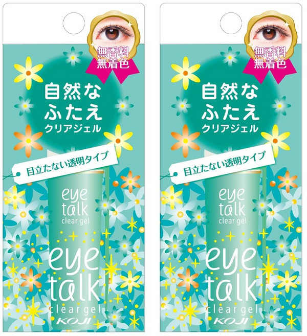 KOJI 코지 아이토크 클리어젤 투명타입 쌍꺼풀액 쌍액 8ml 2개 일본 메이크업