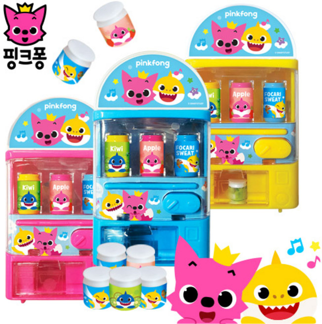 핑크퐁 미니 자판기 소꿉놀이, 랜덤, 1개