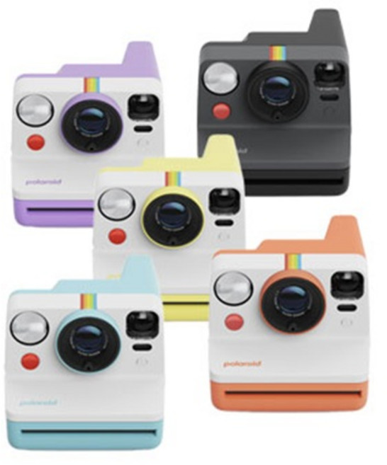 Polaroid Now G3 拍立得相機，經典紫 / 炫彩藍 / 冰河灰 / 珊瑚橘 / 檸檬黃 / 薰衣草紫 / 經典粉，i-Type / 600 相紙適用, 1個, 抹茶青