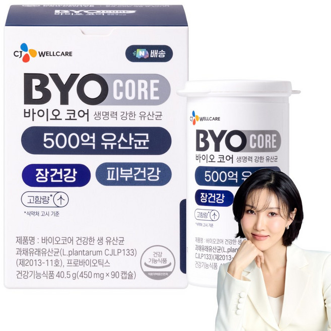 CJ 바이오코어 건강한 생유산균 500억, 90정, 1개