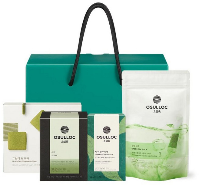 오설록 퓨어 그린티 기프트 셀렉션 160g 1개