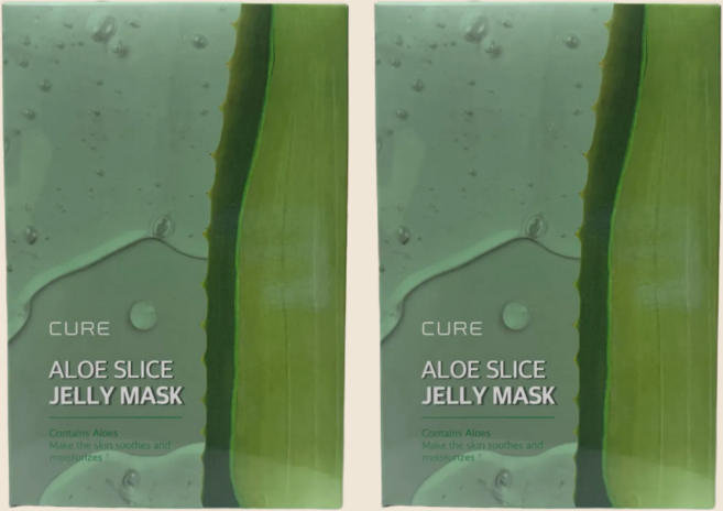 김정문알로에 라 센스 로에 큐어 슬라이스 젤리 마스크 300ml, 10개입, 2개