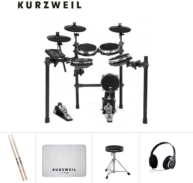 [뉴사운드] 영창 커즈와일 전자드럼 KED-60 +의자+방음매트+헤드폰+스틱 패키지, KED-60 패키지, 1개