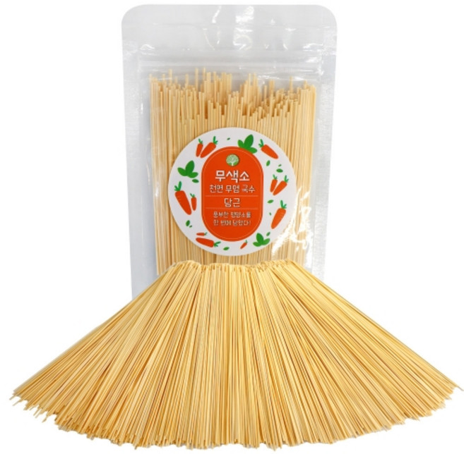 무색소 천연 당근 무염국수, 1개, 50g