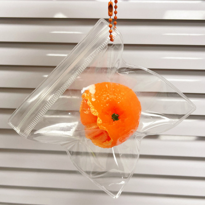 말랑이 스퀴시 슬라임 스트레스 볼 해소 주물럭 촉감 놀이, 1개, 40g, 주황 귤