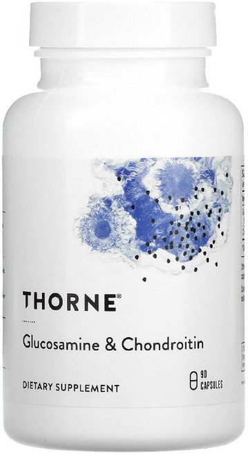 Thorne 쏜 글루코사민 콘드로이틴 콘드로이친 90캡슐 한달분, 90정, 1개