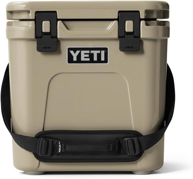 YETI 로디 24 2.0 하드쿨러 어깨 스트랩 배수 마개 포함, 탠 껍질