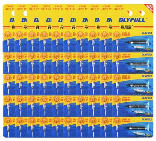 JUSTCAMP 리필용 리튬 배터리 CR425, 50개