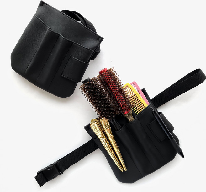 미용힙색 스텝가방 미용가위집 허리벨트용 인턴가방 미용사, 1개, 블랙