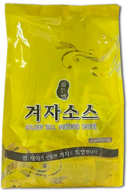 엠제이 골든벨 겨자소스, 3g, 200개