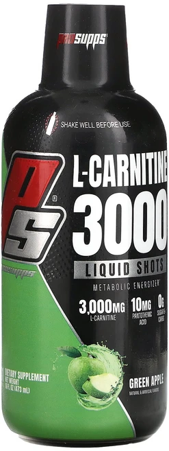 ProSupps L-Carnitine 3000 Liquid Shots Green Apple 16 fl oz 473 ml, 3000 mg, 1개, 473ml - 쿠팡