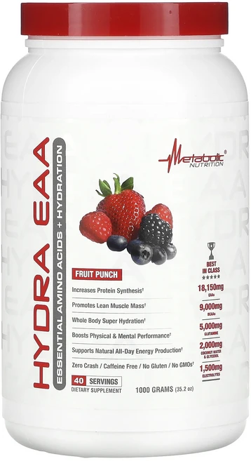 신상할인판매 Metabolic Nutrition 하이드라 EAA 과일 펀치 맛 1000g(35.2oz) 최저가격, MetabolicNutrition하이드라EAA과일펀치맛, 1개, 1kg - 쿠팡