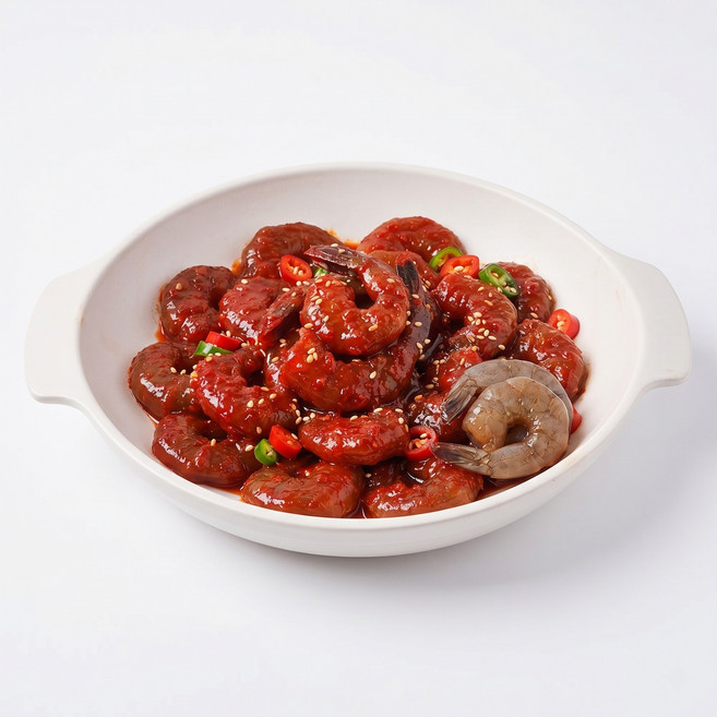 어촌명가 당일제조 간장 양념 깐새우장 밥반찬 500g, 1개, 500ml