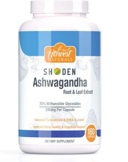 아슈와다 쇼덴 뿌리 잎 추출물 35 위타놀라이드 글리코사이드 하베스트 내추럴스 미주 출고 헤어VEST NAT, 180 Count (Pack of 1), 1개, 180정