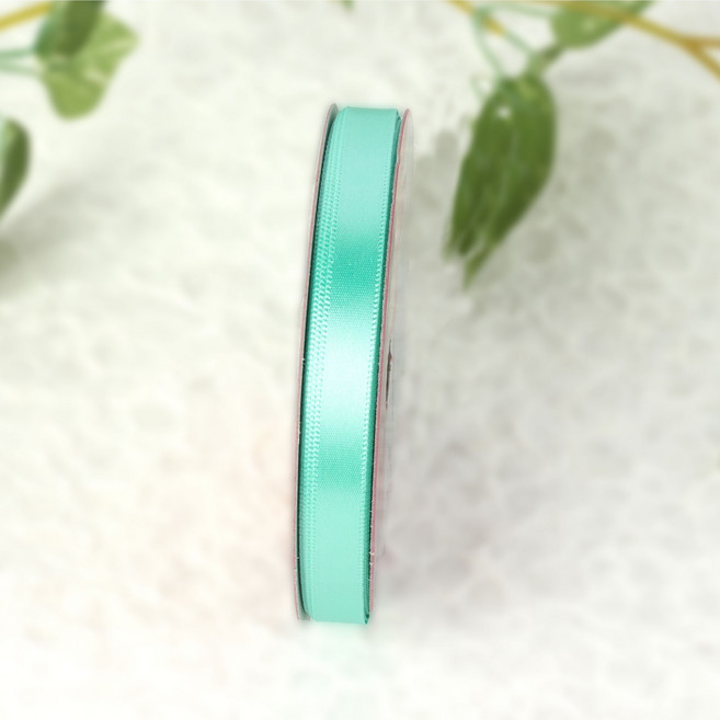 노크원 고밀도 51색 공단리본 10mm x 11.2M, 1개, 민트