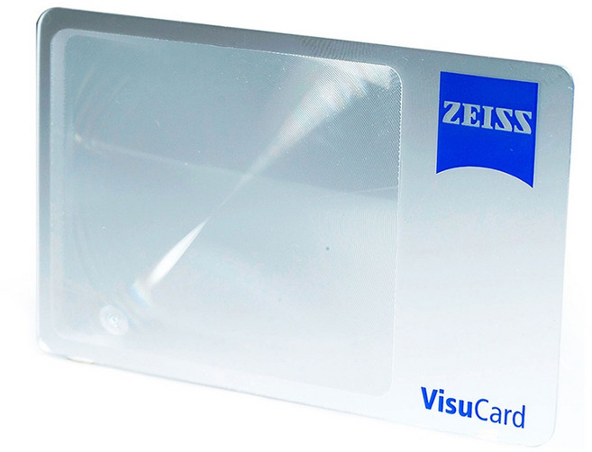 德國 ZEISS 蔡司 VisuCard 名片型放大鏡, 片, 1個