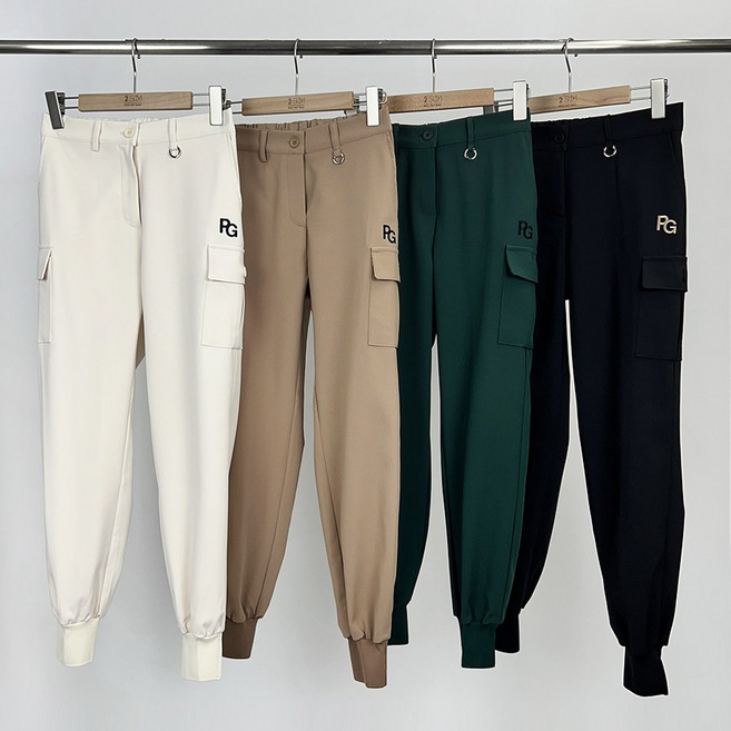 투솜 여자골프바지 여성 골프바지 트임 뒷밴딩 PG 조거 골프팬츠 봄 여름 가을 빅사이즈 밴드 스판 신축성