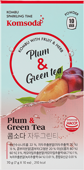 콤소다 자두그린티 10개입, 1박스