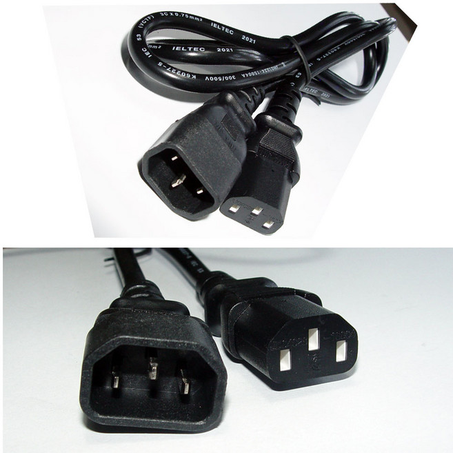 [COMEBANK] AC220V KC인증 연장형전원케이블 캡코드 전원 연장 연결 전원 코드 케이블 선, 5m, 1개