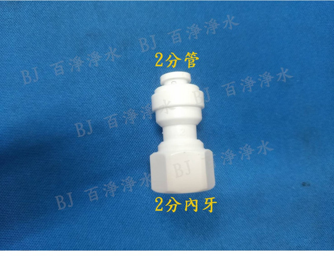 百淨淨水 2分內牙x2分管 接頭, 1個