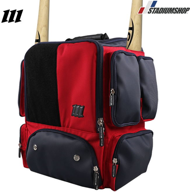 모리모토 유소년 디바이더 스포츠 백팩 야구 가방, 레드, 1개