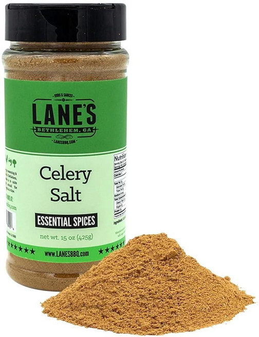 Lane's Habanero 파우더 시즈닝 천연 하바네로 페퍼 파우더 블렌드 칠리 드 아르빌 및 흑후추 뜨겁고 매운맛 글루텐 프리 미국산 212.6g(7.5온스), 셀러리 소금, 255g, 1개