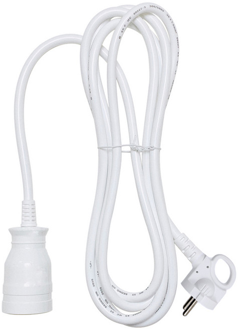 모즈온 1구 연장선 16A 멀티탭 전기연장선 캠핑용 고용량 1m 1.5m 3m 5m 10m, 1개, 화이트